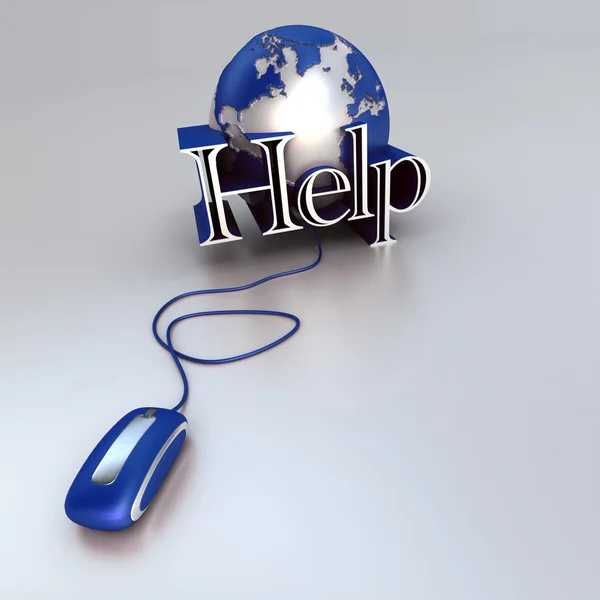 Ajuda online — Fotografia de Stock