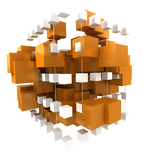 Orange and white structure — Stock Photo, Image