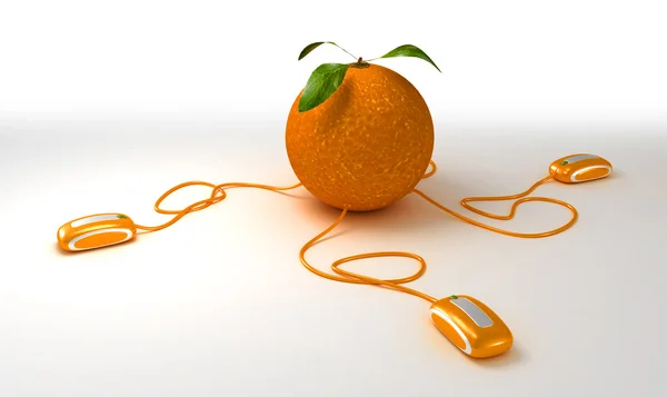 Orange connection — Stock Photo, Image
