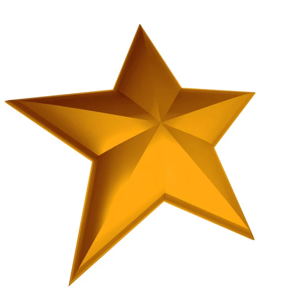 Orange star — Stock Photo, Image