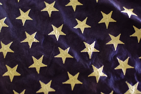 Egy régi amerikai zászló a csillagok — Stock Fotó