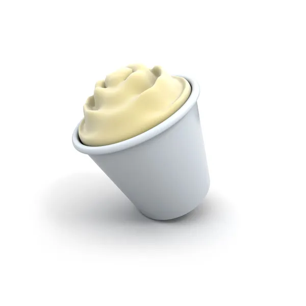Snubbla vanilj dessert — Stockfoto