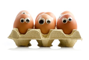 Egg creatures clipart