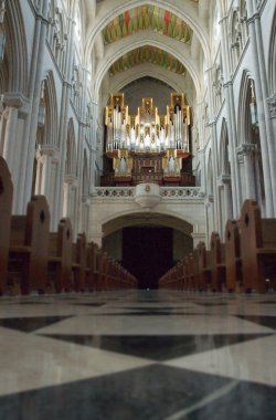 Inside of Madrid Cathedral clipart