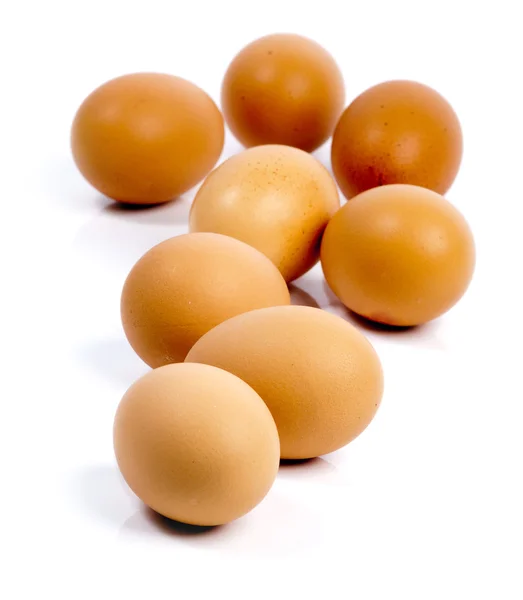 Grupo de huevos marrones — Foto de Stock