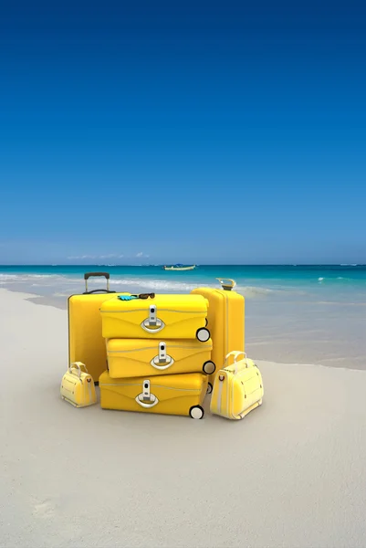 First class traveling in yellow — Stock Photo, Image
