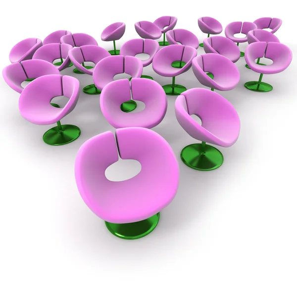 Flower chairs — Stock Photo, Image