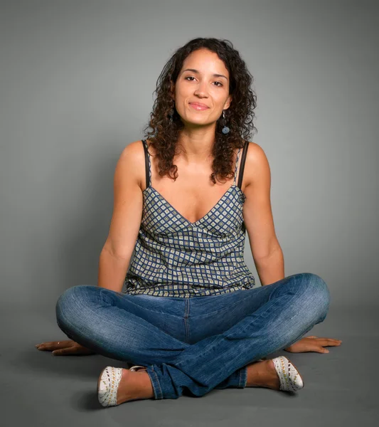 stock image Girl sitting down