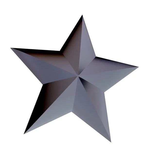 Estrela metálica — Fotografia de Stock