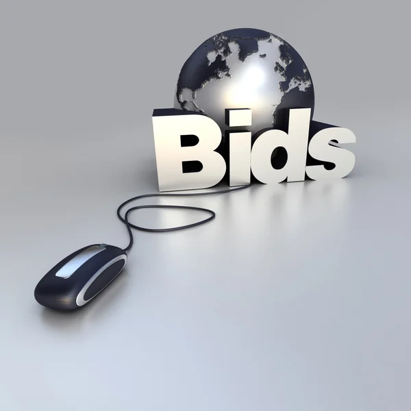 Online bid — Stock Photo, Image
