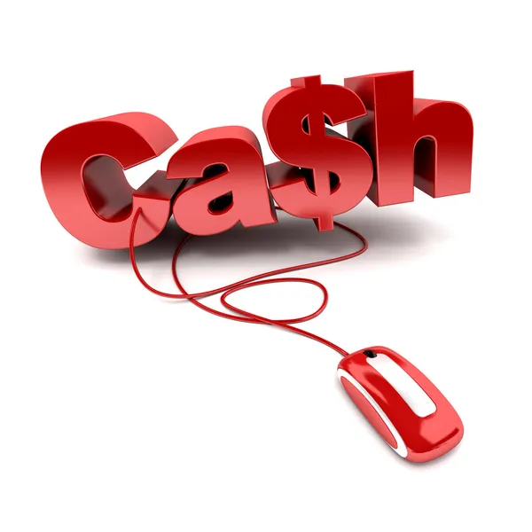 Online cash — Stockfoto