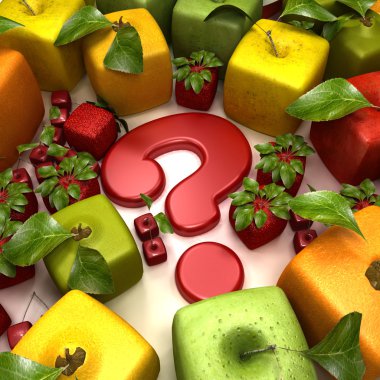 Fruit question clipart