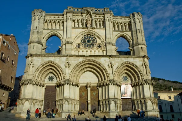 Vista frontal de la Catedral de Cuenca — Foto de Stock