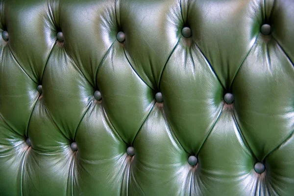 緑の革家具製造販売業のテクスチャ — ストック写真