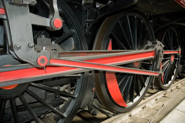 Gamla tåg hjul — Stockfoto