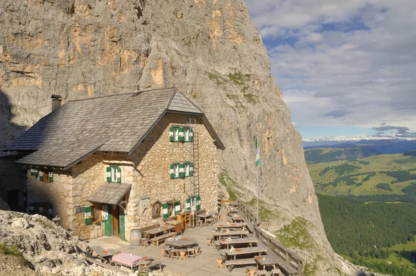 Berghütte italienische Alpen — Stockfoto