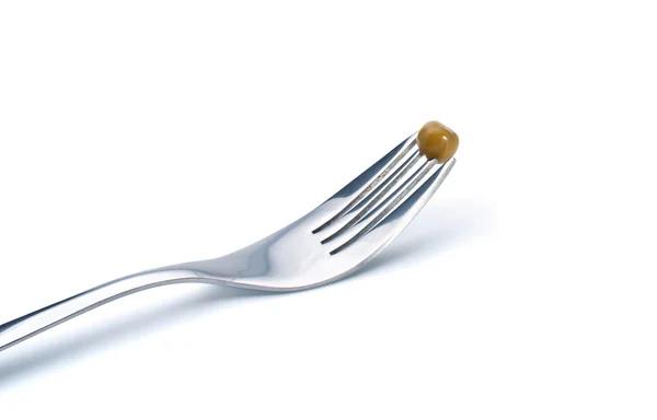 叉子以保存豌豆 — 图库照片