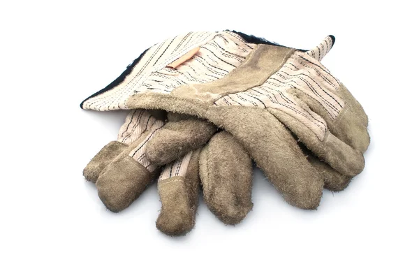 Špinavé kožené rukavice. — Stock fotografie