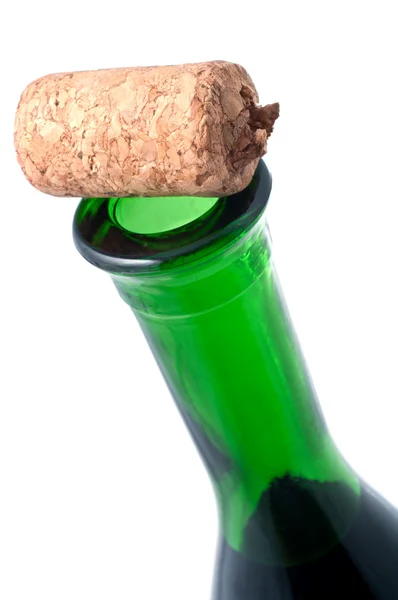 Vinflaska med kork — Stockfoto
