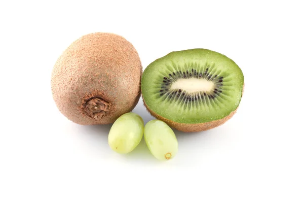 Kiwi fruit and grape — Stock Photo, Image
