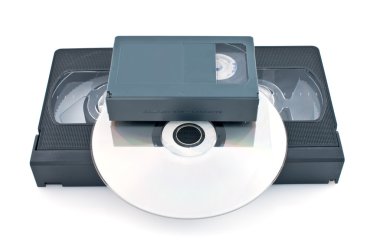 kompakt video kaset, vhs ve dvd