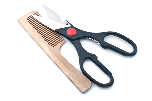 Scissors and combs Stock Photo