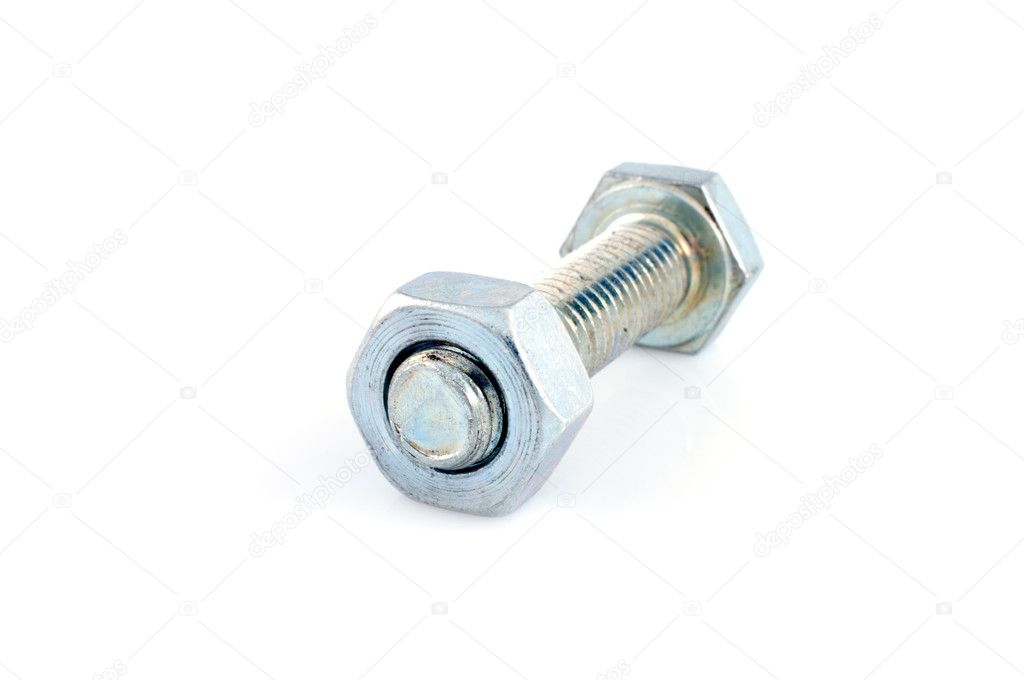 Metal bolt and nut