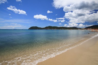 Beach of Marina di Campo clipart