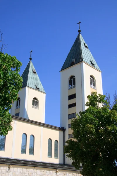 Kilisede Medjugorje kasabasındaki — Stok fotoğraf