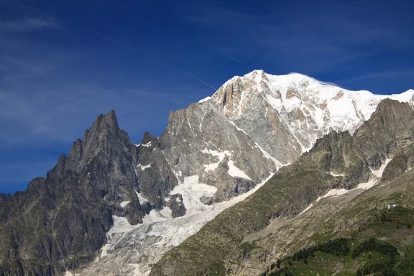 Mont Blanc and Aiguille Noire — Stock Photo, Image