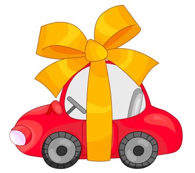 Gift car clipart