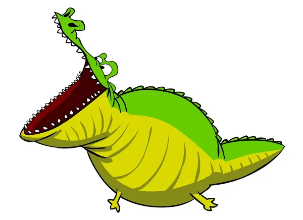 Szczęśliwy krokodyla — Zdjęcie stockowe