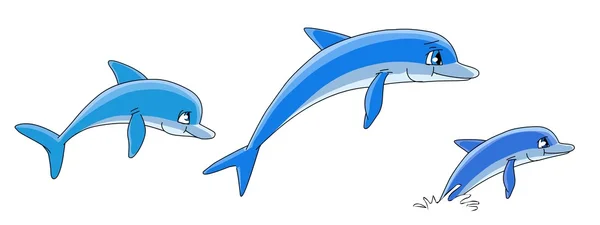 Delfini dei cartoni animati — Foto Stock