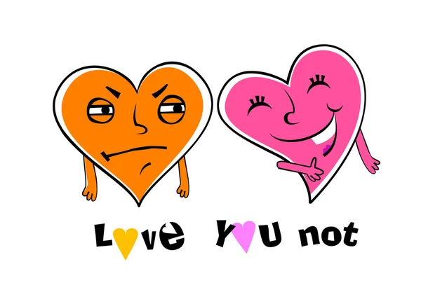 Jealous cartoon heart — Stock Vector © azzzya #61857855