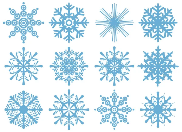 SET OF VERY MODERN SNOWFLAKES — Stock Vector © azzzya #2834972