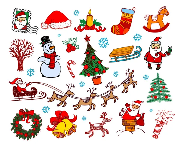 CHRISTMAS ORNAMENTS — Stock Illustration CHRISTMAS ORNAMENTS Vector Graphics