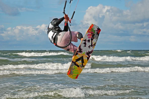 Kiteboarding. — Stock Photo, Image