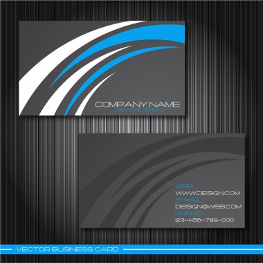 Set of business cards clipart