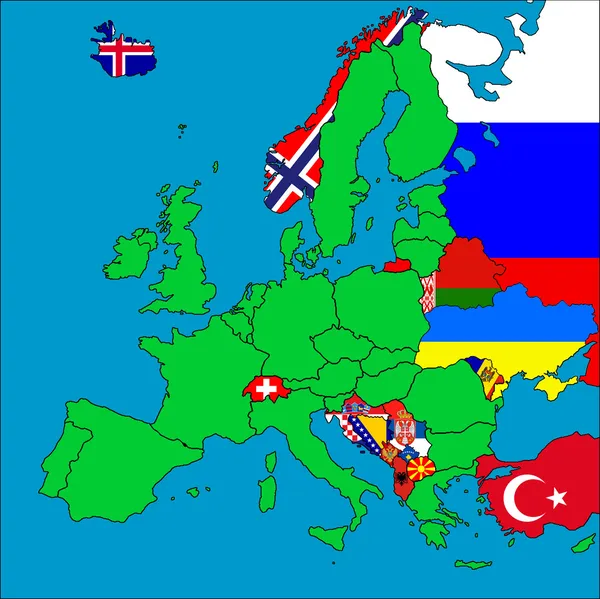 Map of non-EU member countries — Stock Photo © Tonygers #3055865