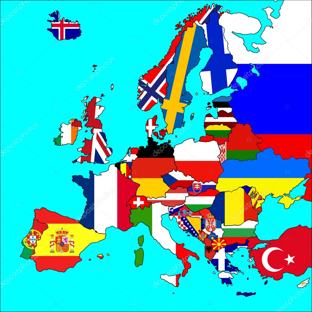 Map of Europe — Stock Photo © Tonygers #3055875