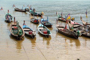 Longtail boats. Thailand clipart