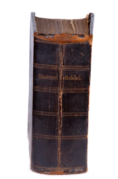 Zadní část staré bible — Stock fotografie