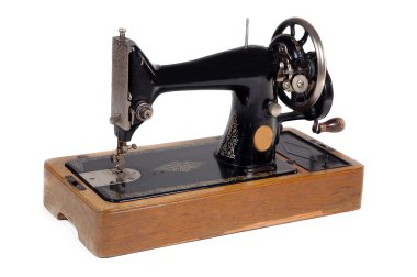 Old sewing machine. clipart