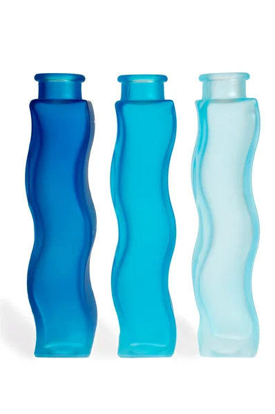 Niebieski butelki — Zdjęcie stockowe