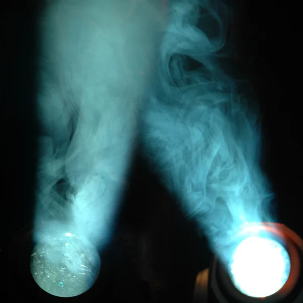 Luzes e fumo — Fotografia de Stock