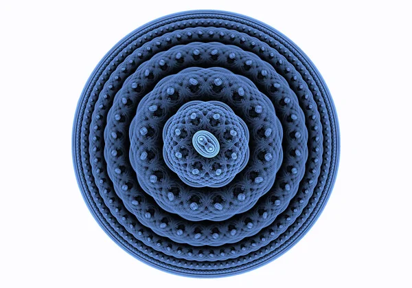 Modré vrstvené disk — Stock fotografie
