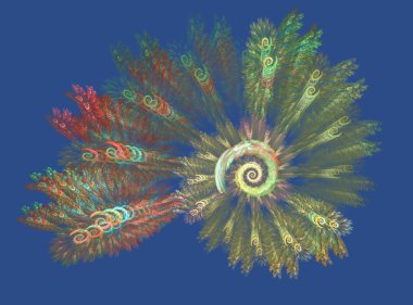 Abstract Fractal Spring is in the Air clipart