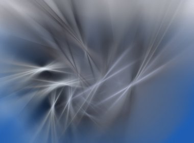 Abstract Fractal Design Spirits on Blue clipart