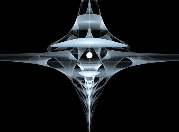Estación espacial abstracta de diseño fractal — Foto de Stock