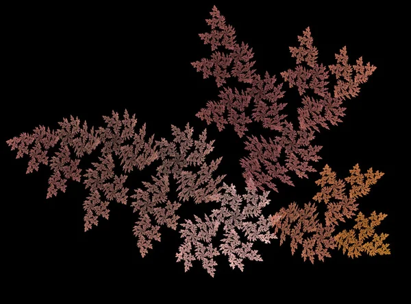 Design frattale astratto delle foglie autunnali — Foto Stock